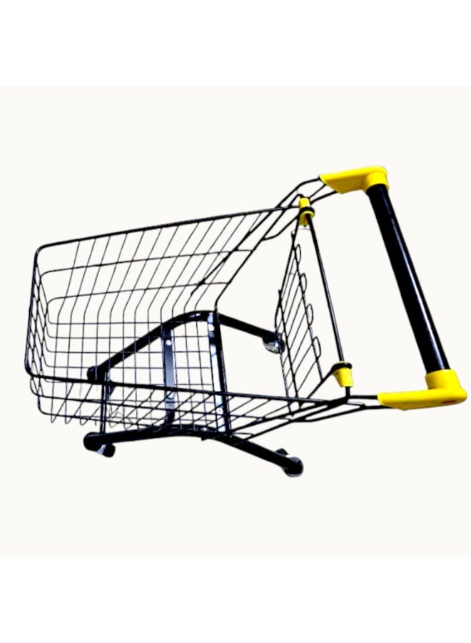 حسم عربة تسوق من الحديد للأطفال، عربة تسوق صغيرة للسوبر ماركت للأطفال، لعبة عربة تسوق بإطار معدني قوي، عربة تسوق للعب التظاهري للأطفال من عمر 3 أعوام فما فوق - Image 4